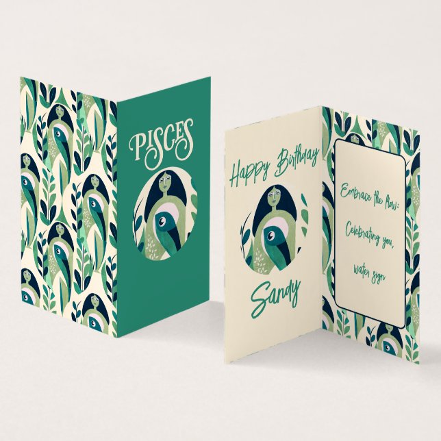 Frau Pisces (Innenseite und Außenseite)