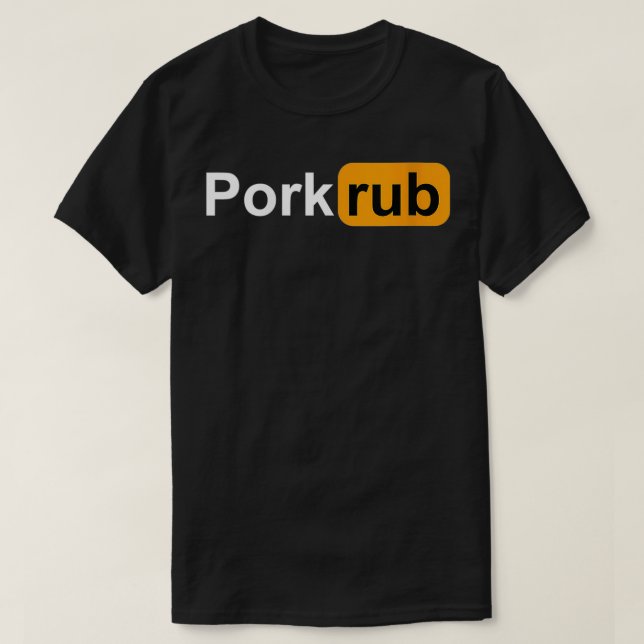 Frau Pork Rub, Funny GRILLEN, Barbecue VNeck T-Shirt (Design vorne)