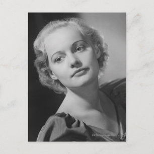 Frau posiert 2 postkarte