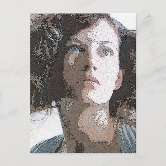 Frau Postkarte (Vorderseite)