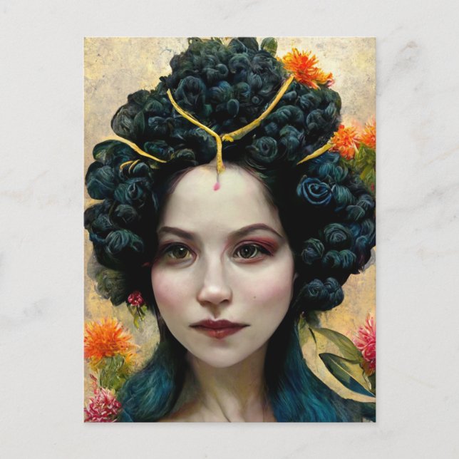 Frau Postkarte (Vorderseite)