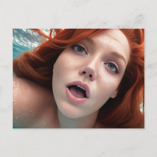 Frau Postkarte