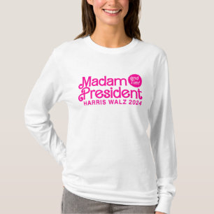 Frau Präsidentin 2024 Funny Niedlich Pink Womens K T-Shirt