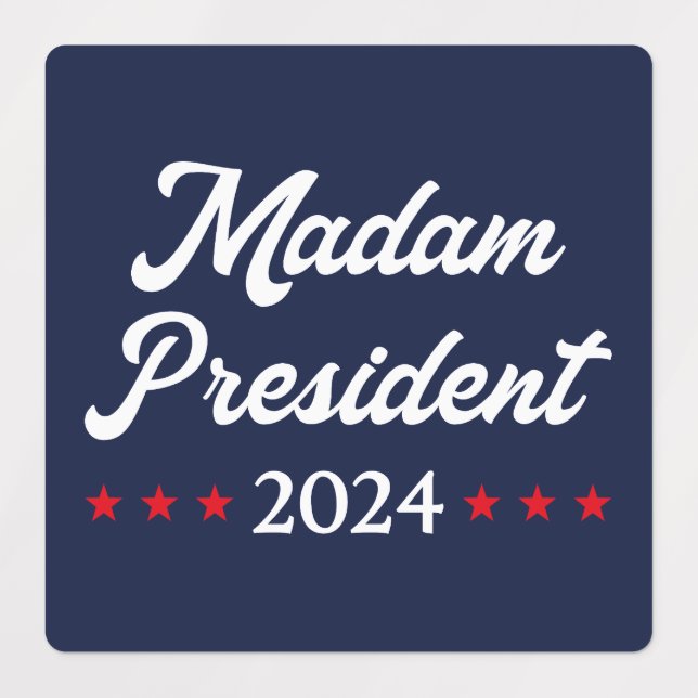 Frau Präsidentin 2024 I - Kamala Harris Etiketten (Design 1)