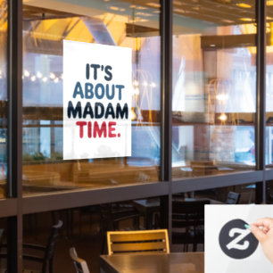 Frau Präsidentin 2024 Wahl Abstimmung Demokrat Abs Fensteraufkleber