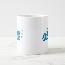 Frau Präsidentin, Blue Retro-Logo Jumbo-Tasse