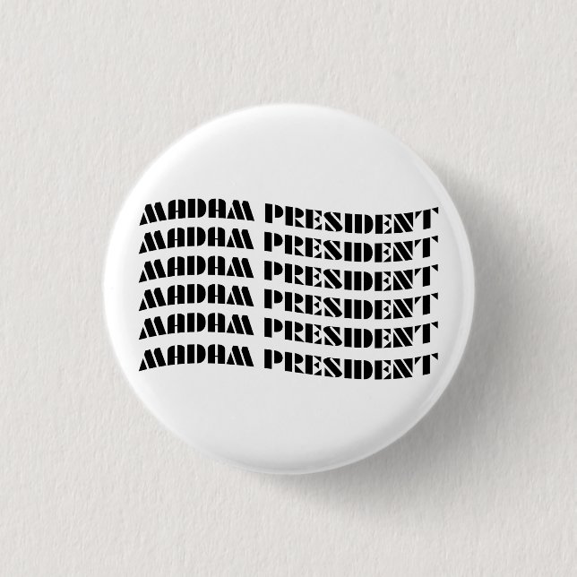 Frau Präsidentin Button (Vorderseite)