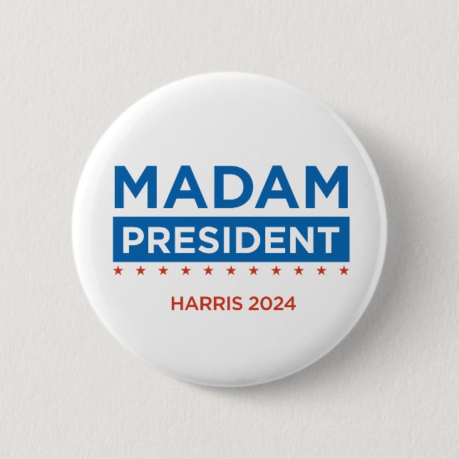Frau Präsidentin Harris 2024 Button (Vorderseite)