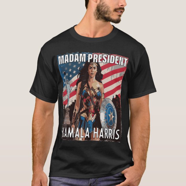 Frau Präsidentin Kalama Harris T-Shirt (Vorderseite)