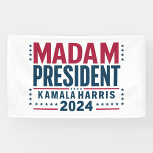 Frau Präsidentin Kamala Harris 2024 Abstimmung Dem Banner