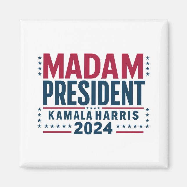 Frau Präsidentin Kamala Harris 2024 Abstimmung Dem Magnet (Vorne)