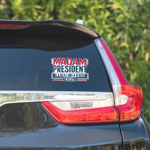 Frau Präsidentin Kamala Harris 2024 Wähle Demokrat Aufkleber