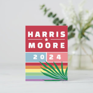 FRAU PRÄSIDENTIN KAMALA HARRIS MOORE 2024 POSTKARTE
