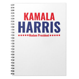 Frau Präsidentin Kamala Harris Notizblock