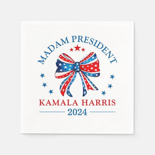 Frau Präsidentin Kamala Harris Serviette (Vorderseite)