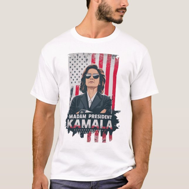 Frau Präsidentin Kamala Harris T-Shirt (Vorderseite)