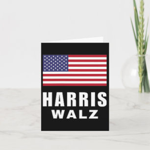 Frau Präsidentin Kamala Harris Tim Walz Vizepräsid Karte