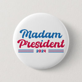 Frau Präsidentin Kamala Harris Typografische Wahl Button