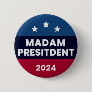 Frau Präsidentin Kamala Harris Wahl 2024 Button