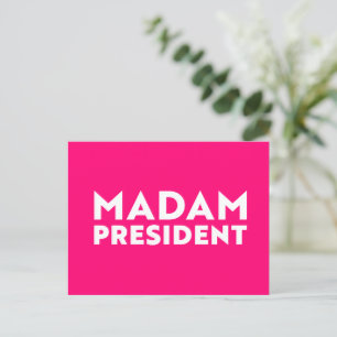 Frau Präsidentin! Moderne, mutige Typografie in he Postkarte