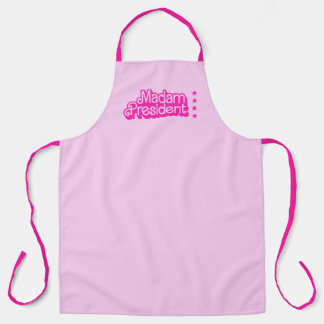 "Frau Präsidentin! Rosa Logo Schürze