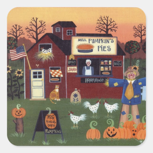 Frau Pumpkins Pies Sticker (Vorderseite)