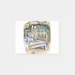 Frau Rabbit, Flopsy Mopsy und Cottontail Post-it Klebezettel