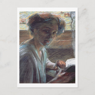 Frau Reading, 1909 (Öl auf Leinwand) Postkarte