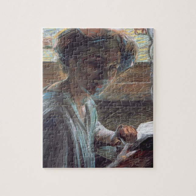 Frau Reading, 1909 (Öl auf Leinwand) Puzzle (Vertikal)