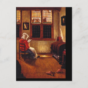 Frau Reading'_Dutch Masters Postkarte