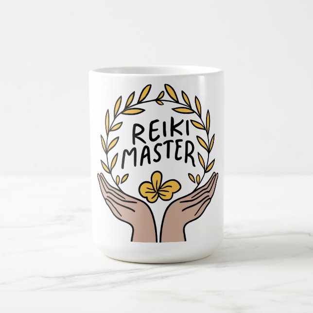 Frau Reiki Master. Kaffeetasse (Mittel)