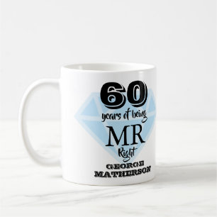 Frau Right Fun Diamond 60 Jahre Kaffeetasse