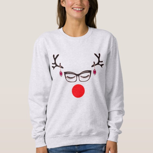 Frau Rudolph Sweatshirt (Vorderseite)