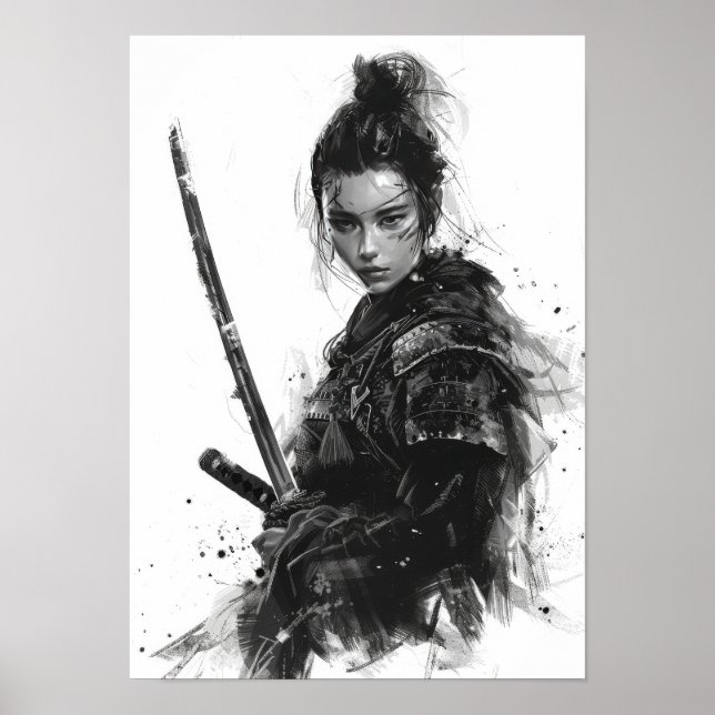 Frau Samurai Portrait - Anna Sawai - direkt Poster (Vorne)