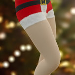 Frau Santa Claus Shorts Funny Christmas Costume Leggings<br><div class="desc">Red Santa Hot Pants für rot heiße Santas. Sie können den Text der rechten Wange ändern,  um Ihren Urlaub Gruß hinzufügen. Das traditionelle Design für alle Santas - rot mit Gürtel und Imitat Fell. Bei der Herstellung dieser Leggings wurden keine Santas verletzt</div>