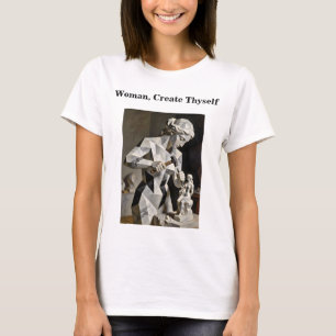 Frau, schaffe dich selbst – Selbst konstruiertes P T-Shirt