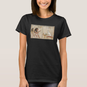 Frau schreit bei Cat Meme Altägyptische Symbole T-Shirt