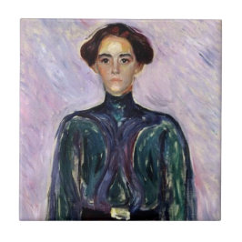 Frau Schwarz (von Edvard Munch) Fliese
