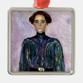 Frau Schwarz (von Edvard Munch) Ornament Aus Metall