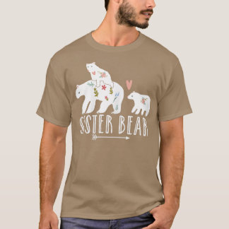 Frau Schwester Bären 2 Cubs Schwester Bär Twin Sch T-Shirt