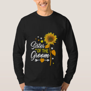 Frau Schwester des Groom Hochzeit Matching T-Shirt