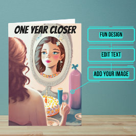 Frau, Sie werden lustige Tochter Geburtstag Karte