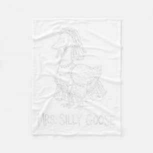 Frau Silly Goose Lustiges Hochzeitskleid Verlobung Fleecedecke
