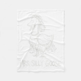 Frau Silly Goose Lustiges Hochzeitskleid Verlobung Fleecedecke
