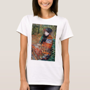 Frau sitzt auf der Bank, Mary Cassatt T-Shirt