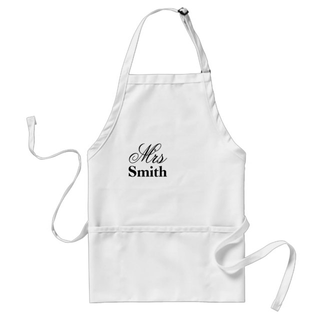 Frau Smith Personalized Name Schürze (Vorne)