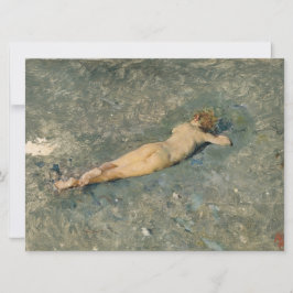 Frau Sonnenbaden am Strand von Portici Karte