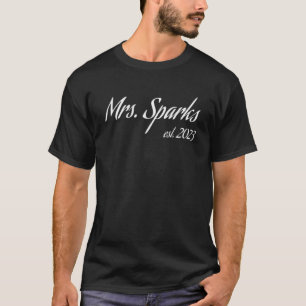 Frau SPARKS 2023 neue Braut Brautparty Hochzeit P T-Shirt