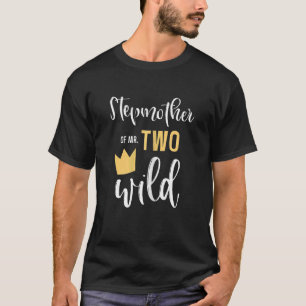 Frau Stepmutter von Herrn Two Wild 2nd Birthday Pa T-Shirt