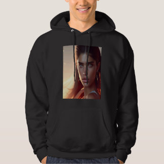 Frau Strahlender Glanz Leuchtender Blick Farben Ge Hoodie